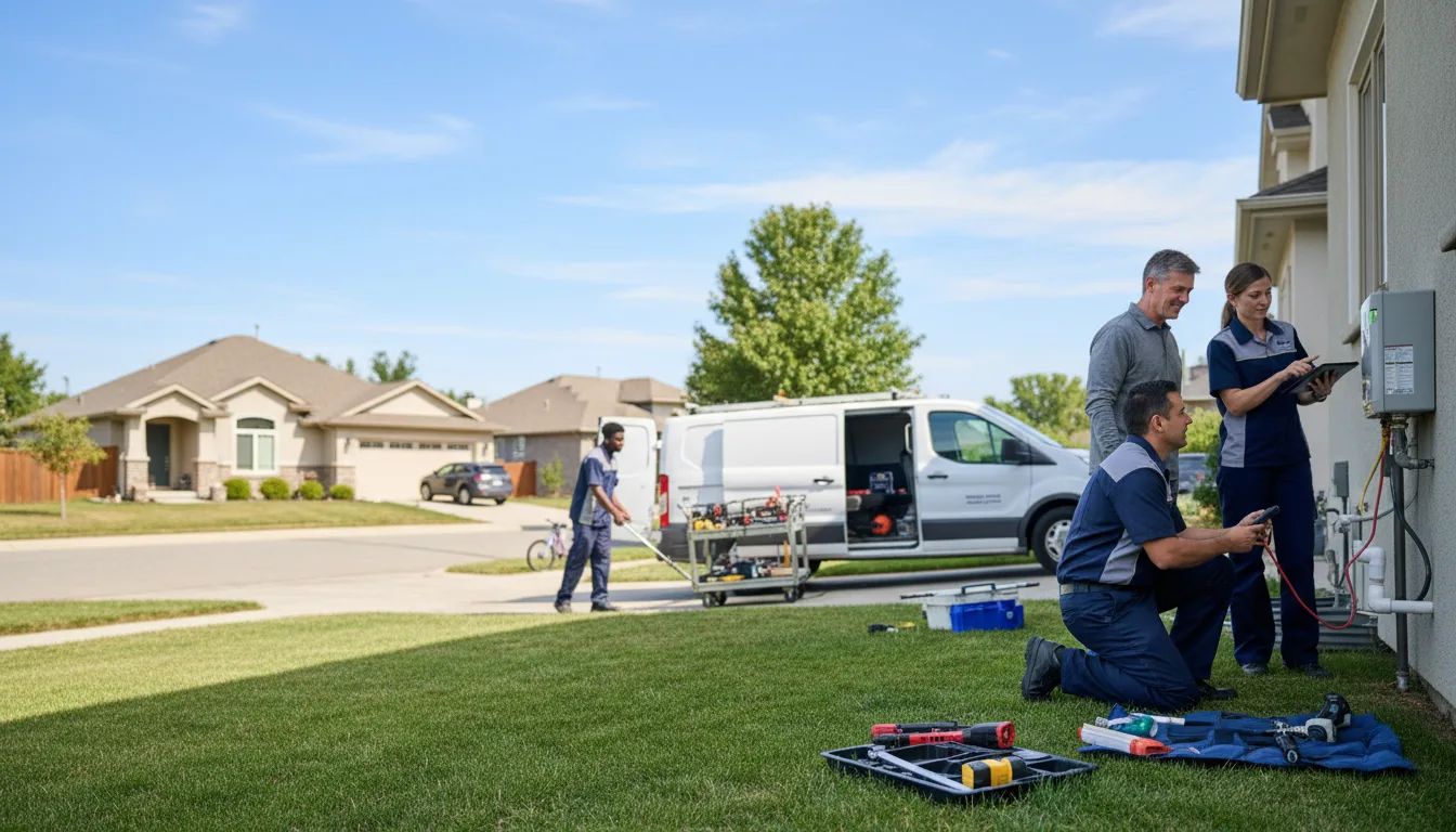 Tankless water heater service in Liberty, KS